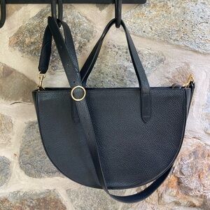 Cuyana Semi-circle black bag